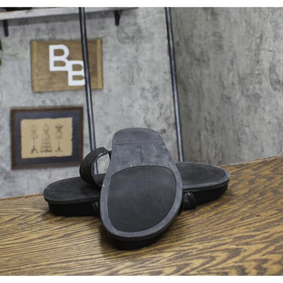 Tommy Hilfiger Womens Jiana 2 Strap Slide Sandals TWJIANA Black 9.5M - Picture 5 of 12